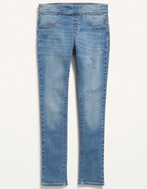 Old Navy Wow Skinny Pull-On Jeans for Girls blue