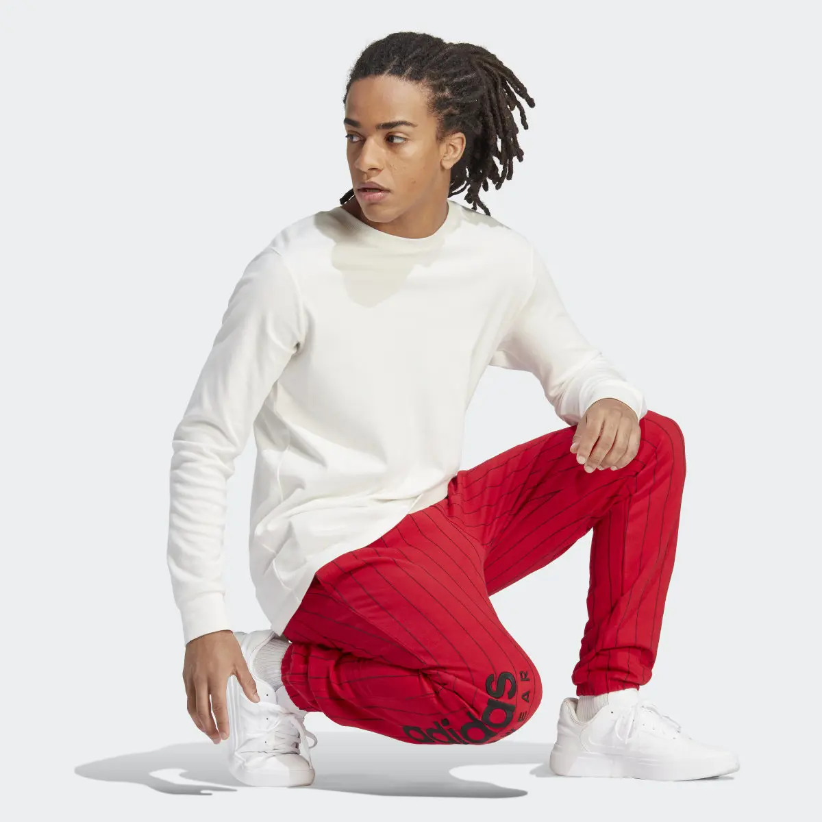 Adidas Pantalón Pinstripe Fleece. 3