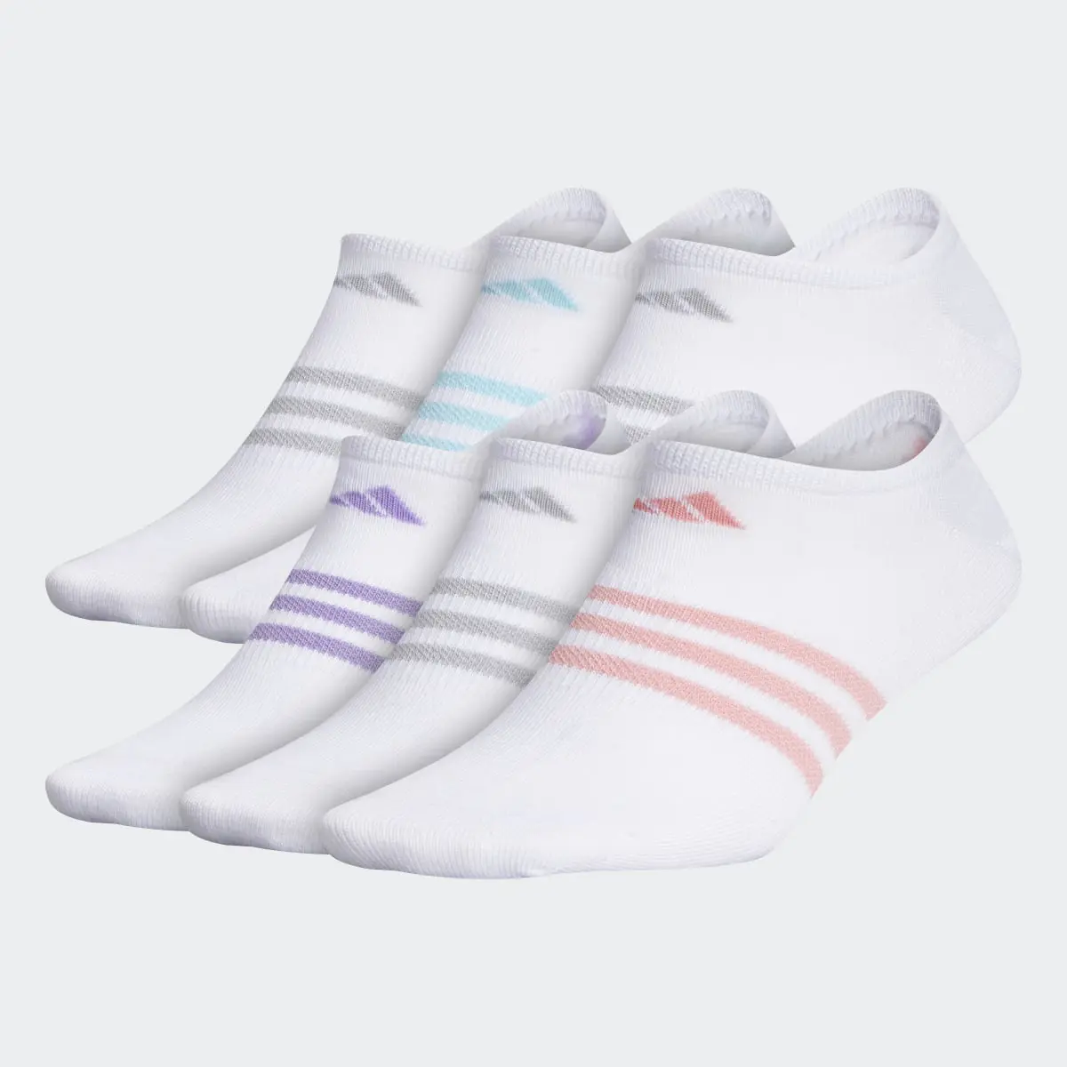 Adidas Superlite No-Show Socks 6 Pairs. 2