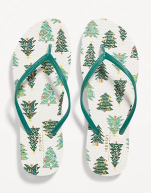 Patterned Flip-Flop Sandals for Women (Partially Plant-Based) multi