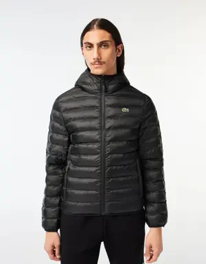 Lacoste Men's Lacoste Quilted Hooded Short Jacket