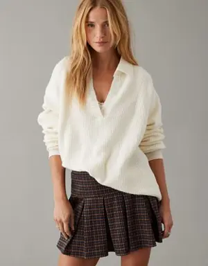 Oversized Collared Sweater