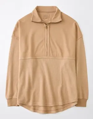 Oversized Quarter Zip Sweatshirt