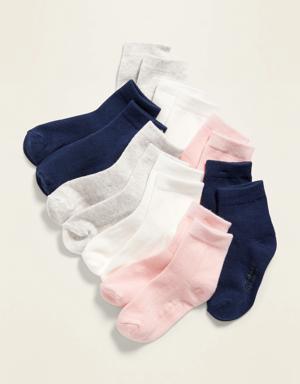 Unisex Crew Socks 8-Pack For Toddler & Baby multi