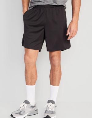 Go-Dry Mesh Basketball Shorts for Men -- 7-inch inseam black