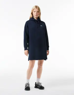 Double Sided Piqué Hoodie Dress