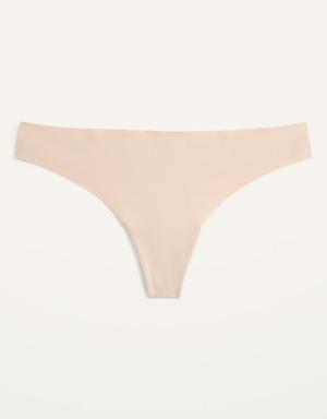 Old Navy Soft-Knit No-Show Thong Underwear beige