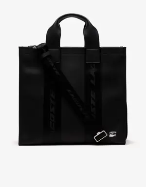 Shopping bag unisex con stampa a contrasto