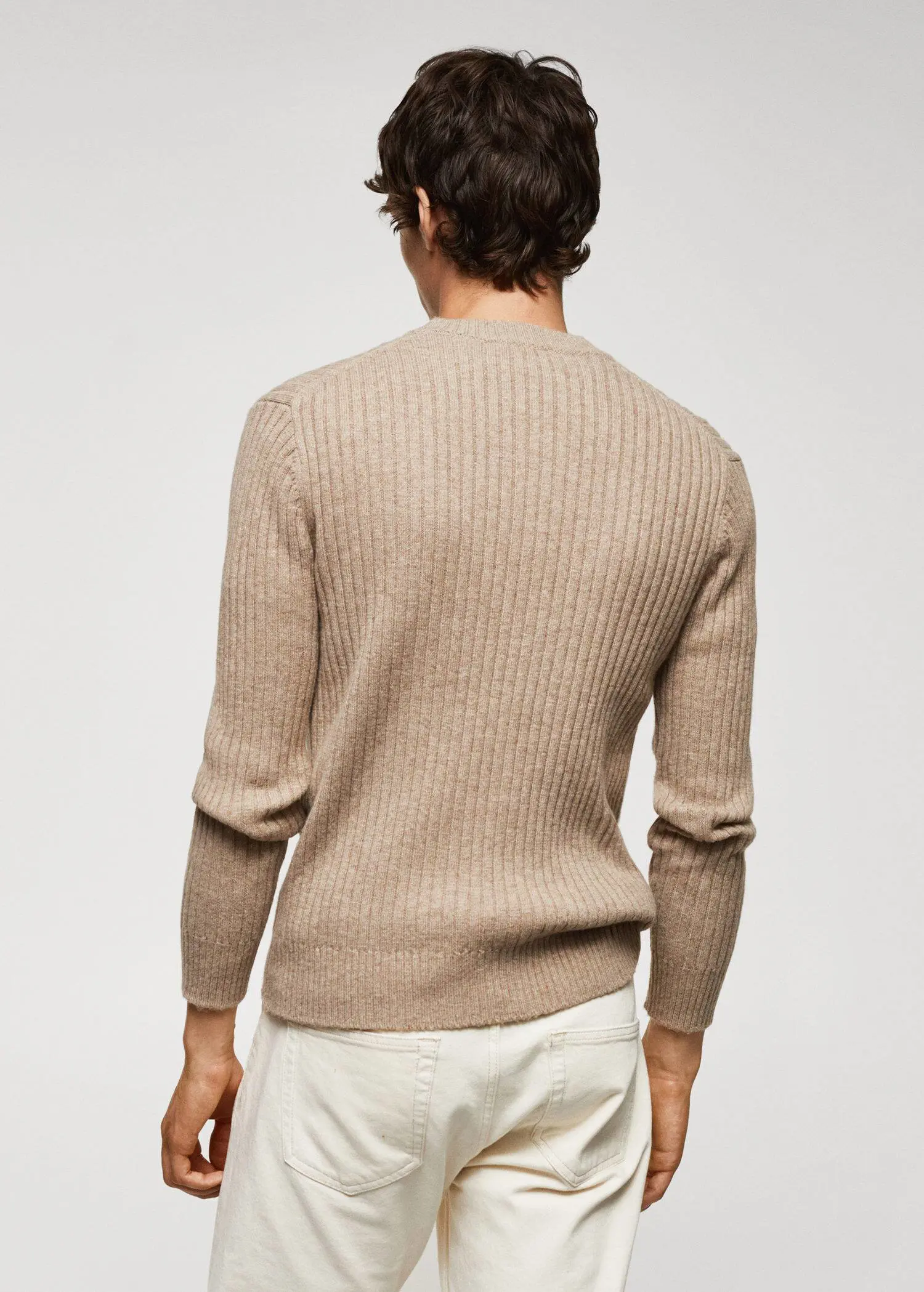 Mango Ribbed wool-blend sweater. 3
