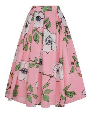 Sakura Floral Midi Skirt