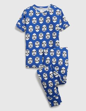 Kids &#124 Star Wars&#153 100% Organic Cotton Storm Trooper PJ Set blue