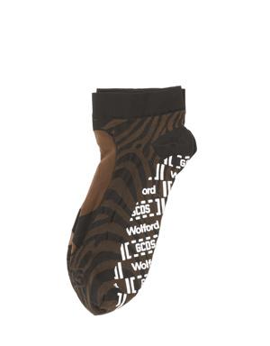 Kahverengi Siyah Çizgili Kadın Çorap