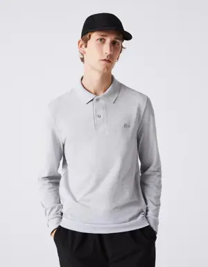 Polo homme Lacoste manches longues regular fit ultra stretch
