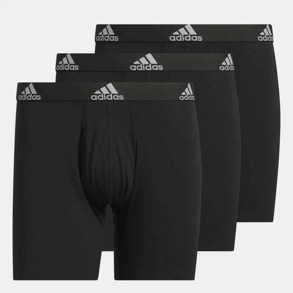 Adidas Stretch Cotton Boxer Briefs 3 Pairs. 1