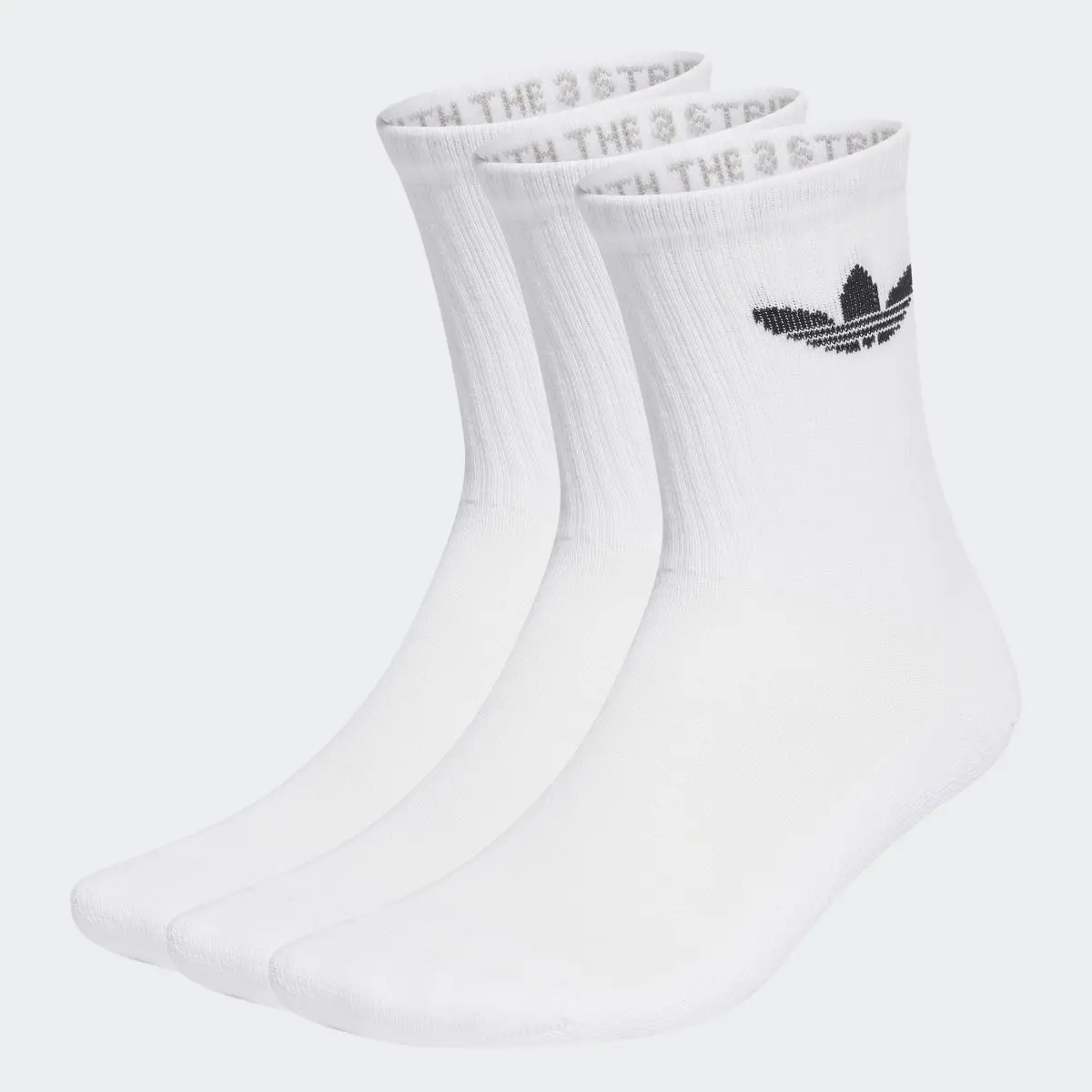Adidas Trefoil Cushion Crew Socks 3 Pairs. 2