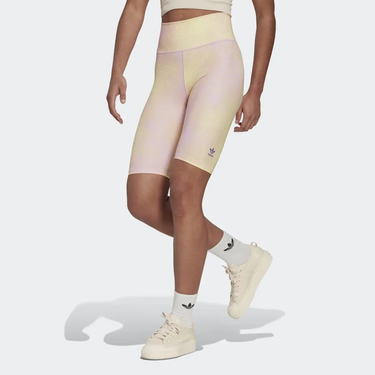 Adidas Allover Print Bike Leggings. 1