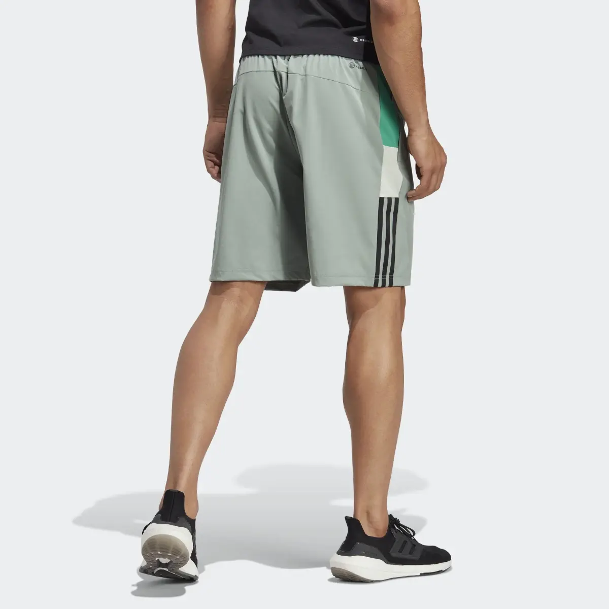 Adidas Training Colorblock 3-Stripes Shorts. 2