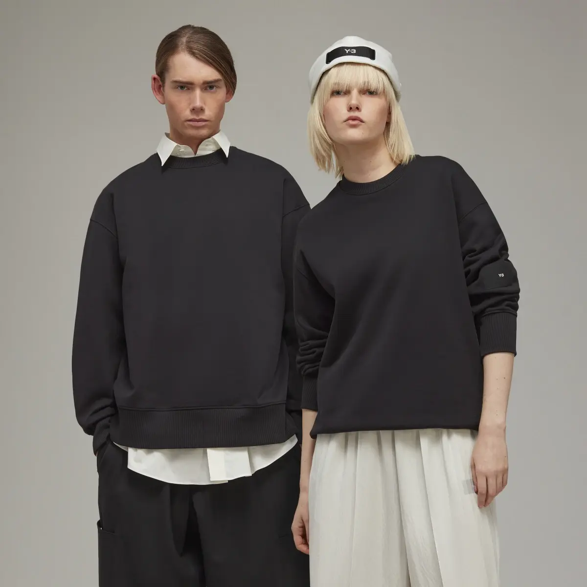 Adidas Sweat-shirt ras-du-cou en coton bio Y-3. 1