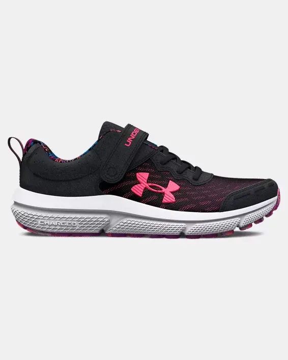 Under Armour Girls' Pre-School UA Assert 10 AC Glitter Running Shoes. 1