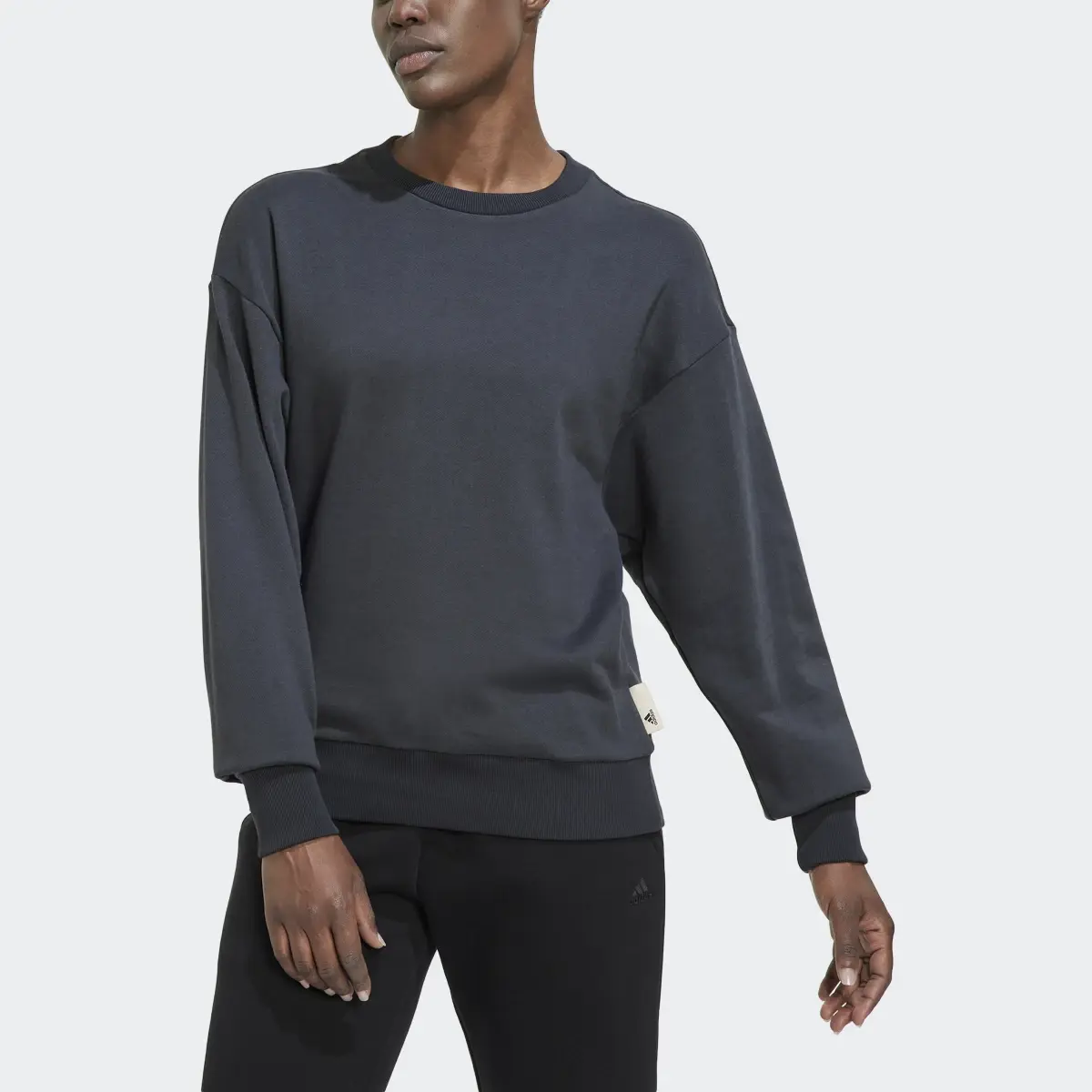 Adidas Studio Lounge Loose Sweatshirt. 1