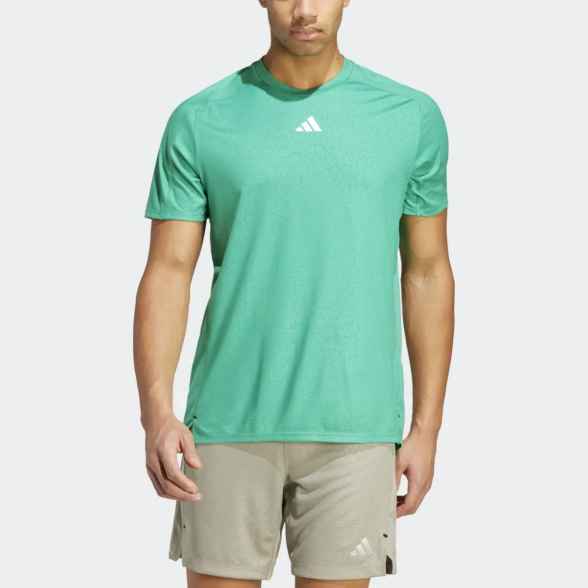 Adidas Workout PU Print Tee. 1