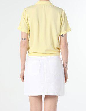 Yellow Woman Short Sleeve Shirt