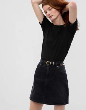 Gap Modern Crewneck T-Shirt black