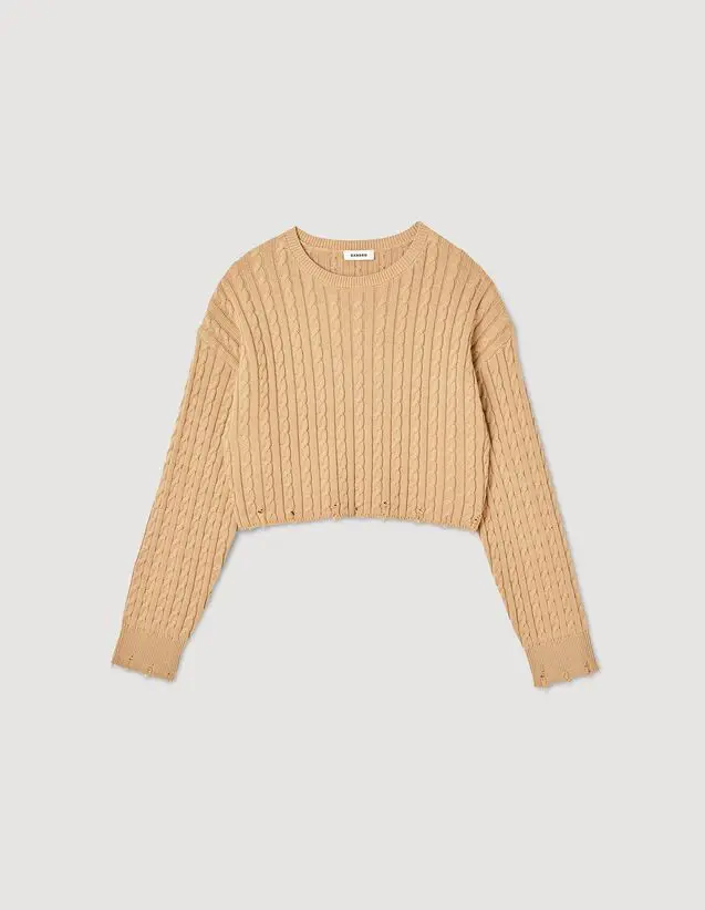 Sandro Oversized cropped sweater. 2