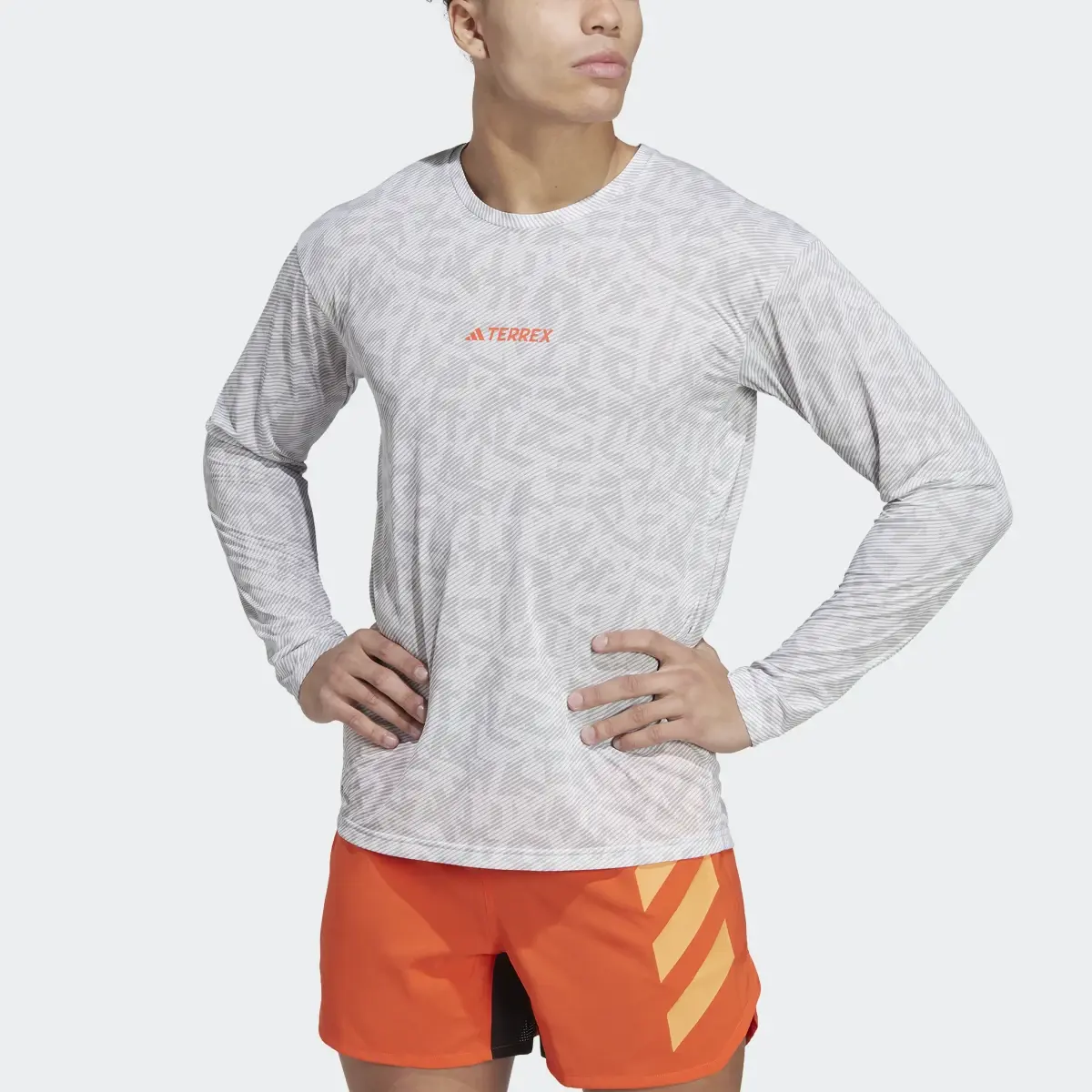 Adidas Terrex Trail Running Long Sleeve Tee. 1