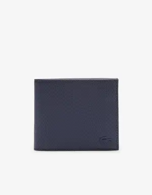 Lacoste Herren-Brieftasche CLASSIC für drei Karten aus Petit Piqué
