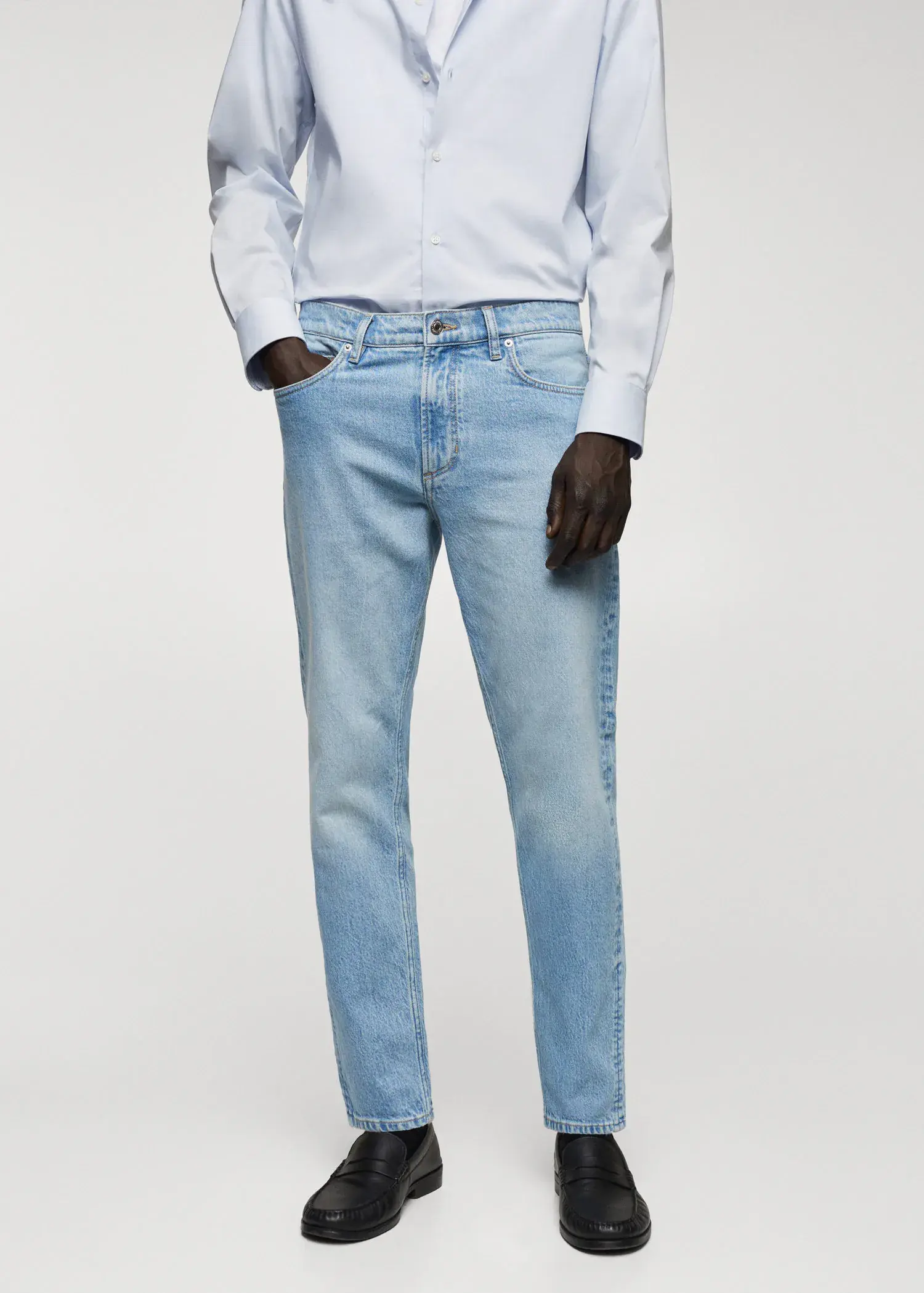 Mango Ben tapered fit jeans. 2