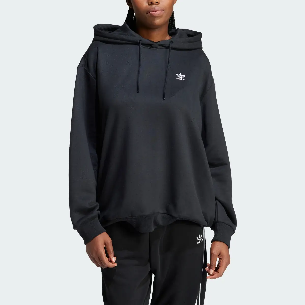 Adidas Sweat-shirt à capuche oversize Trèfle. 1