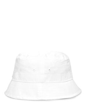 Beyaz Logolu Erkek Bucket Şapka