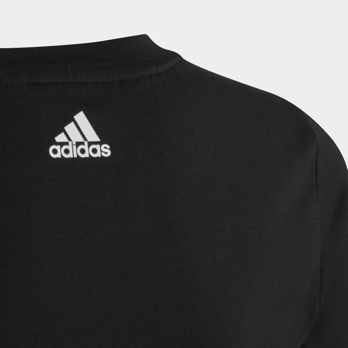 Adidas Essentials Linear Logo Cotton Slim Fit T-Shirt. 3