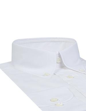Damat Comfort Beyaz Desenli Gömlek
