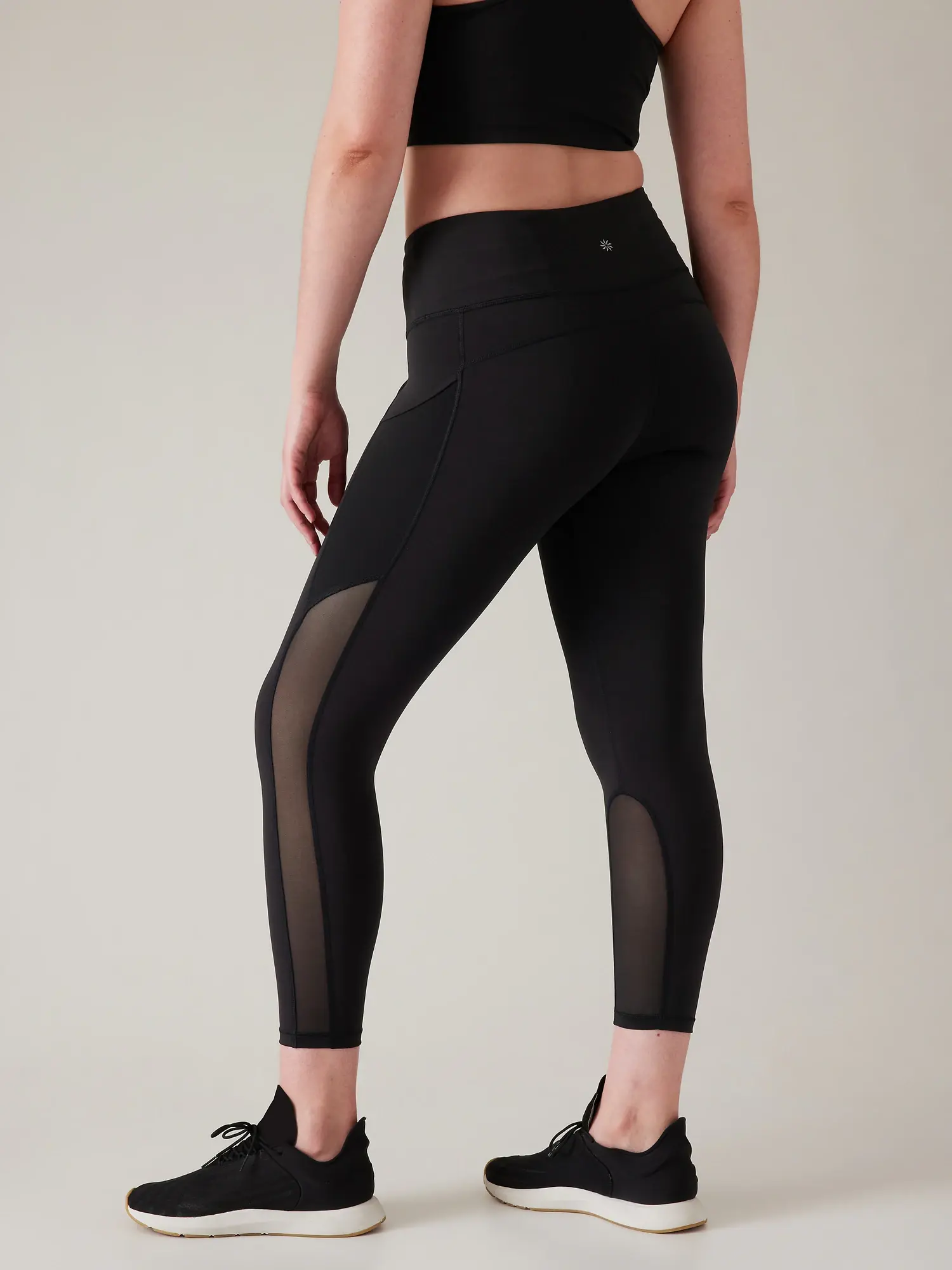 Athleta Ultimate Stash Mesh 7/8 Tight black. 1