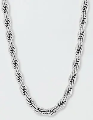 American Eagle West Coast Jewelry Stainless Steel Spiga Chain Necklace. 1