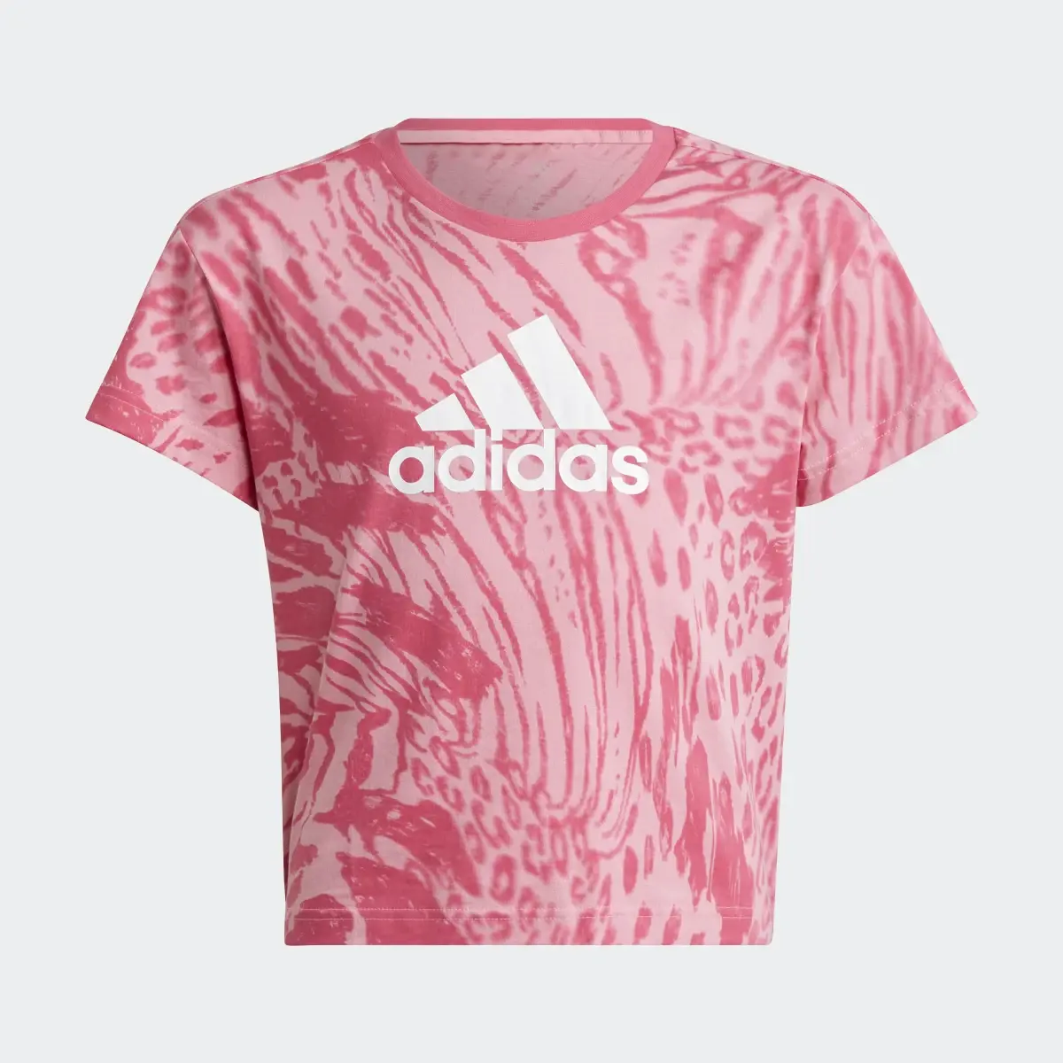 Adidas Future Icons Hybrid Animal Print Cotton Regular Tee. 1