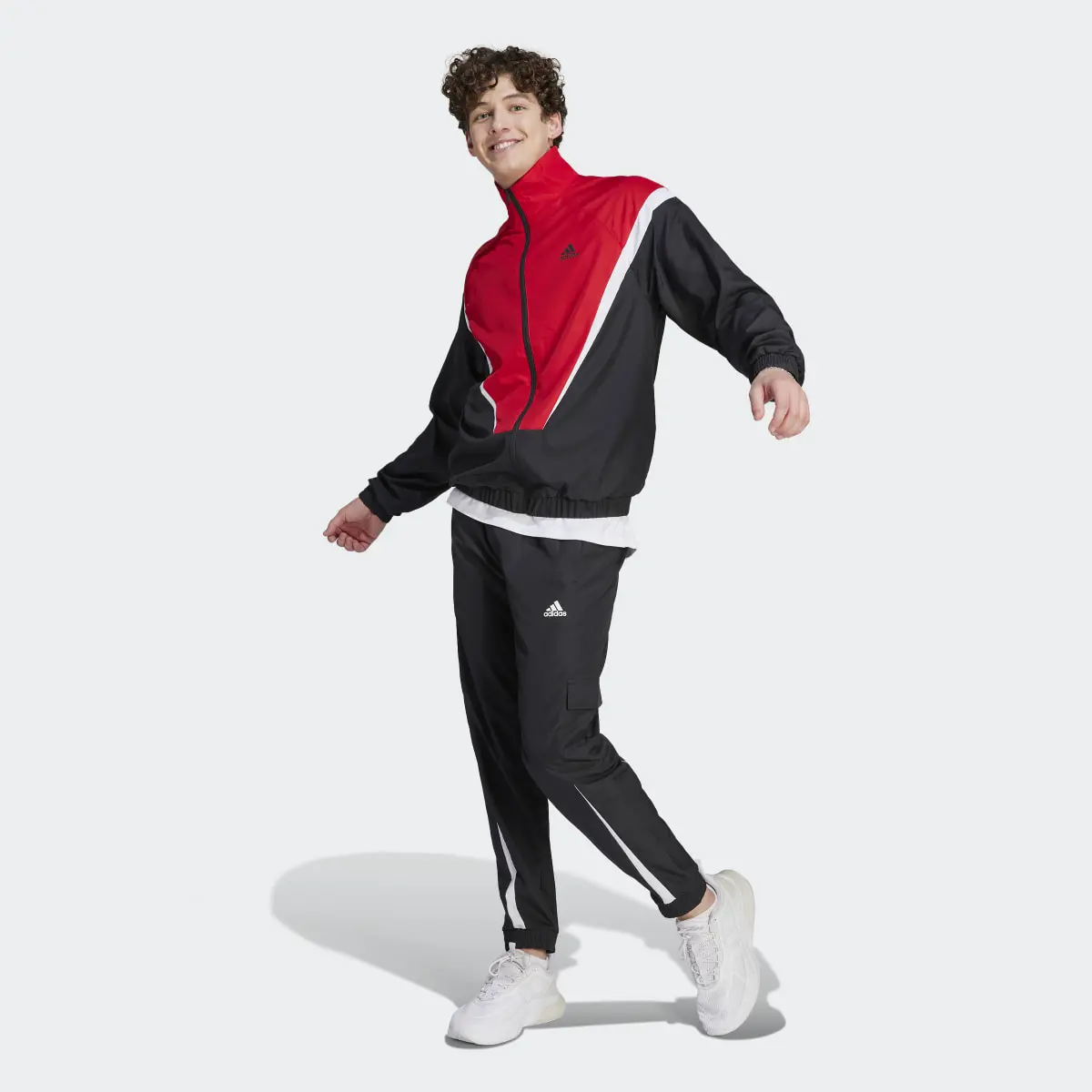 Adidas Sportswear Woven Non-Hooded Track Suit. 2