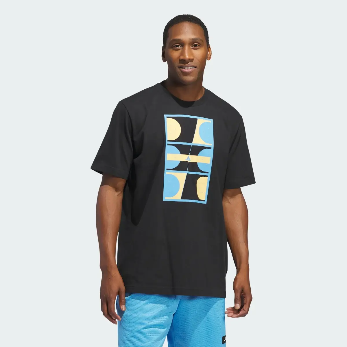 Adidas Playera Global Courts Graphic Tee. 2