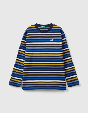 striped t-shirt in 100% cotton