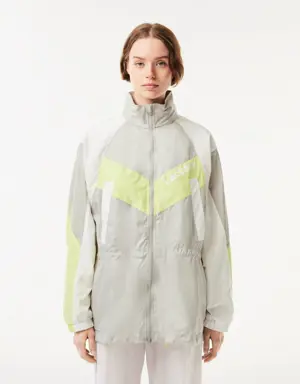 Lacoste Women's Oversized Adjustable Waiste Colorblock Jacket