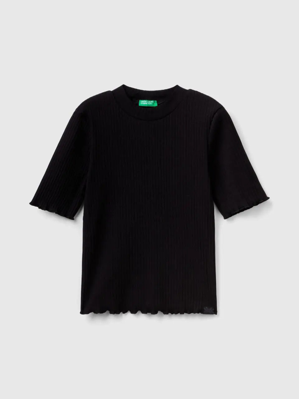 Benetton short sleeve turtleneck t-shirt. 1