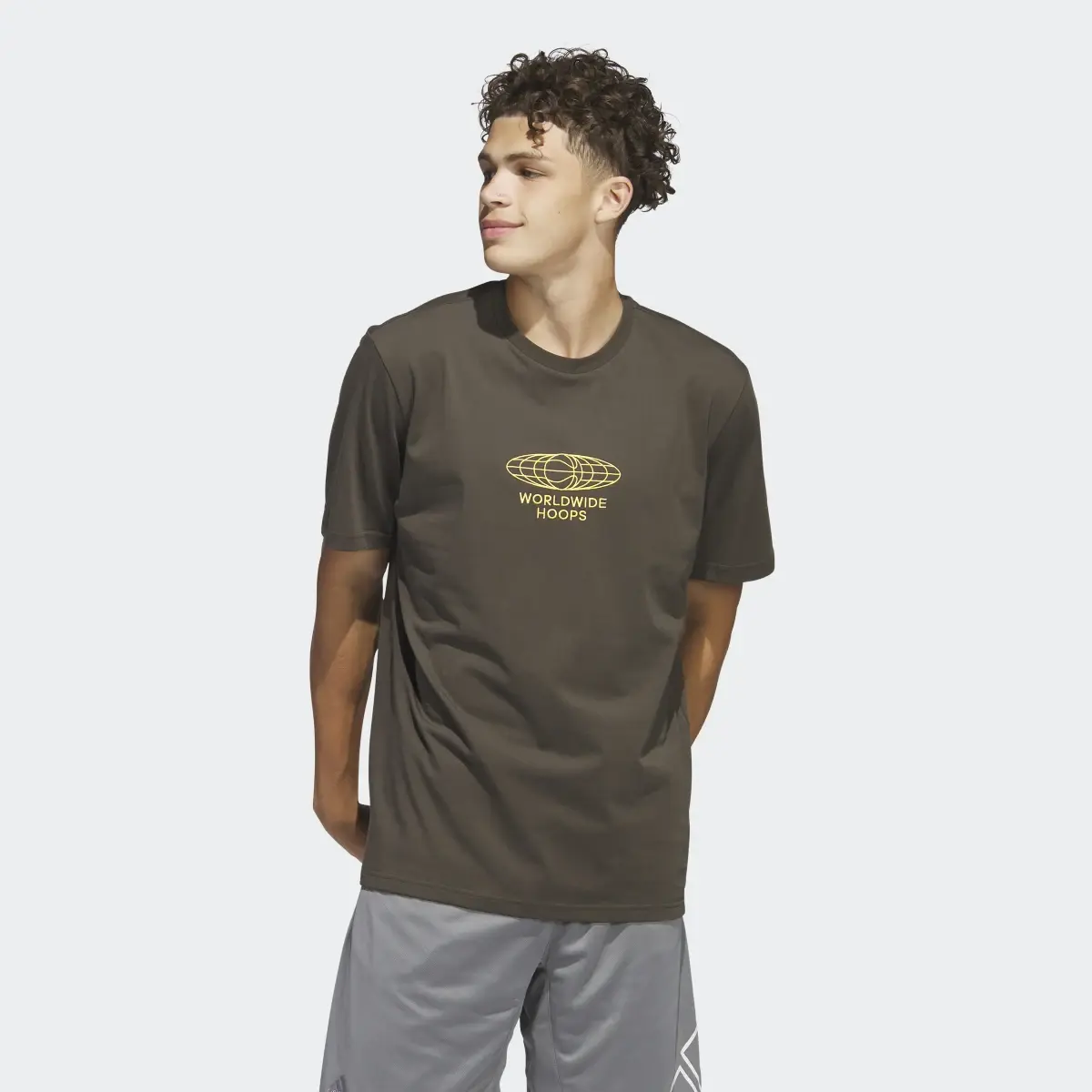 Adidas Playera Estampada Worldwide Hoops Globe Basketball. 2