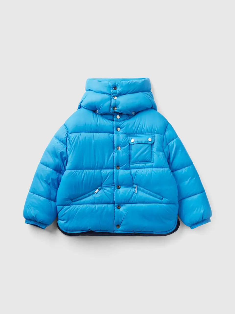 Benetton padded jacket with removable hood. 1