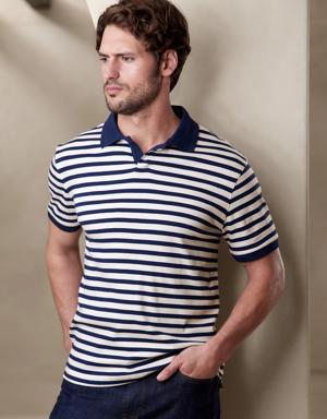 Luxury-Touch Performance Polo blue