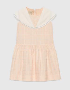 Children's Double G square cotton dress