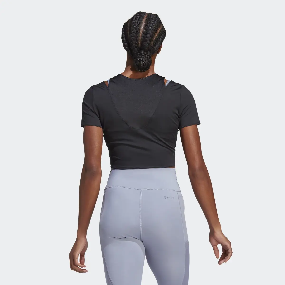 Adidas HIIT AEROREADY Crop Training Tee. 3