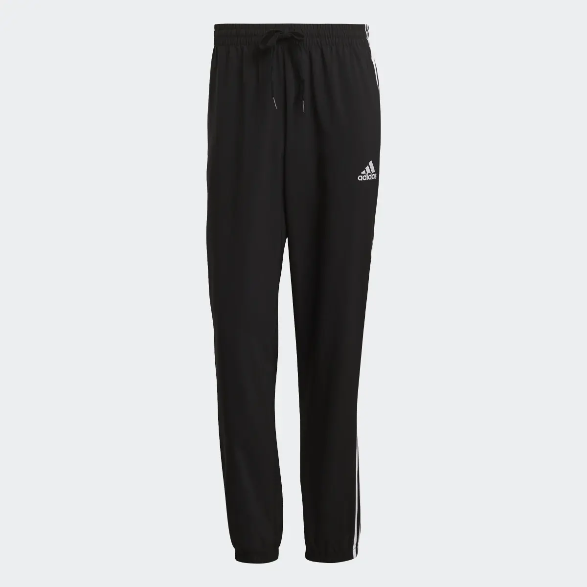 Adidas AEROREADY Essentials Elastic Cuff 3-Stripes Tracksuit Bottoms. 1