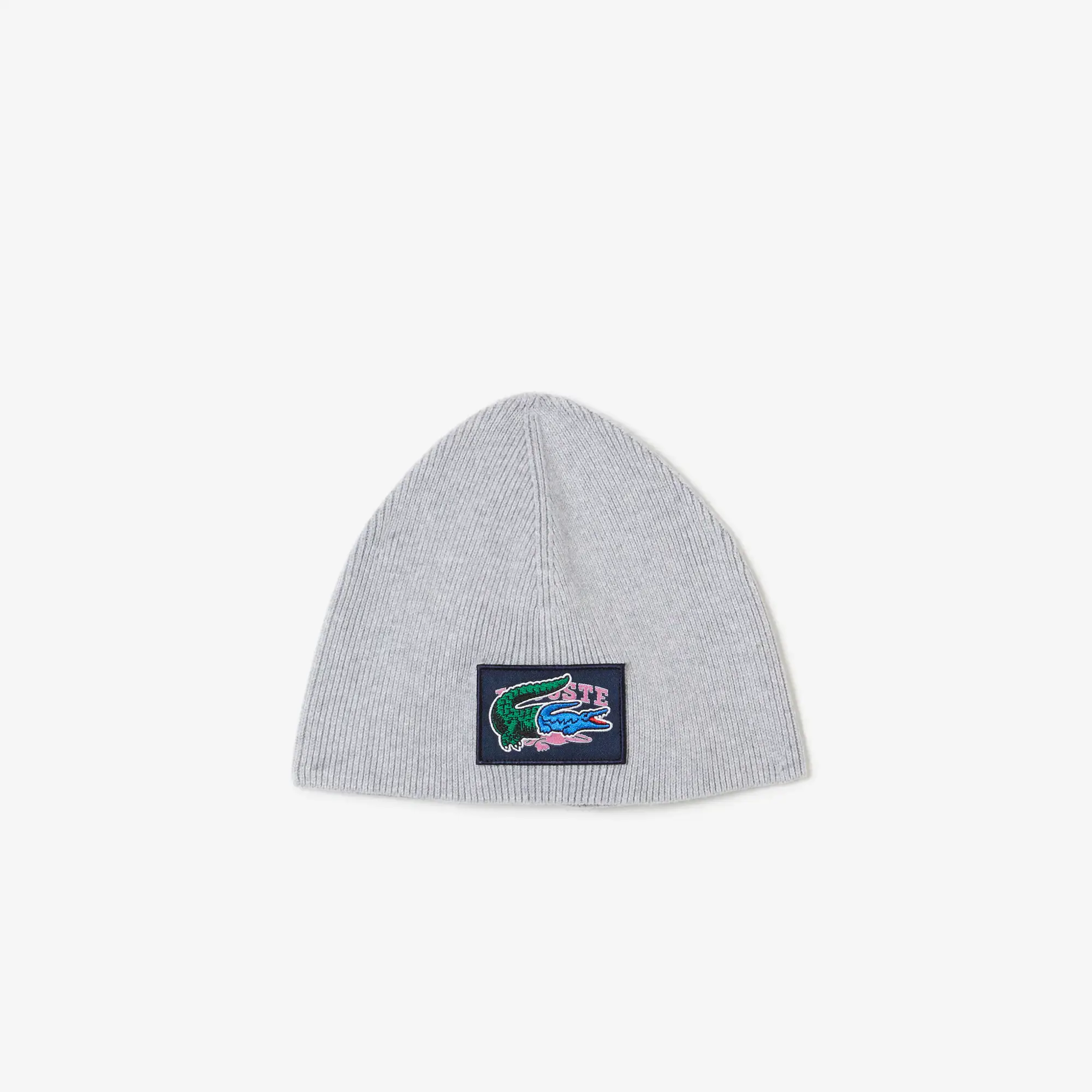 Lacoste Kids' Comic Effect Badge Beanie. 1